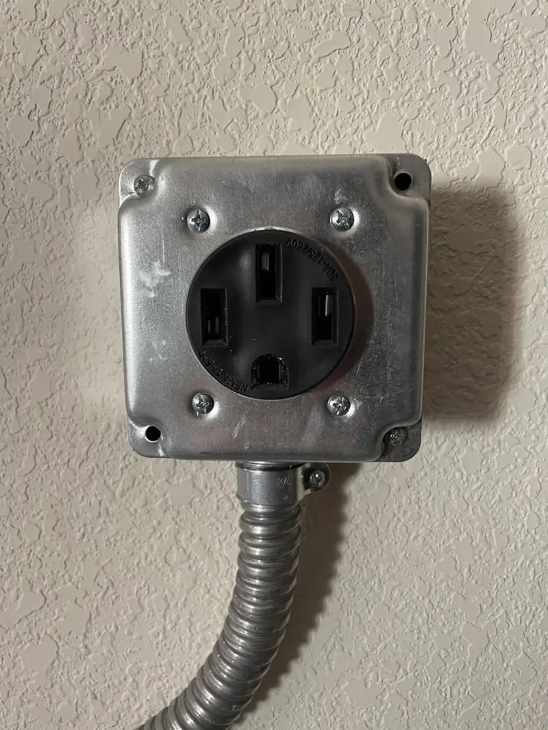 NEMA 14-50 outlet installed for Electrical Panel Upgrade in Midway City